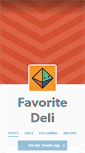 Mobile Screenshot of favoritedeli.tumblr.com