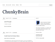 Tablet Screenshot of chunkybrain.tumblr.com