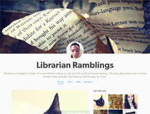 Tablet Screenshot of librarianramblings.tumblr.com