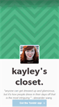 Mobile Screenshot of kayleyscloset.tumblr.com