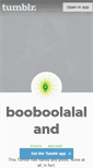 Mobile Screenshot of booboolalaland.tumblr.com