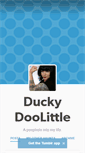 Mobile Screenshot of duckydoolittle.tumblr.com