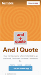 Mobile Screenshot of and-i-quote.tumblr.com