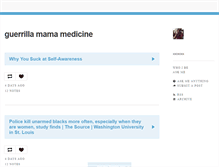 Tablet Screenshot of guerrillamamamedicine.tumblr.com