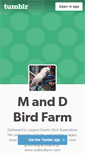 Mobile Screenshot of mdbirdfarm.tumblr.com