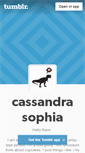 Mobile Screenshot of cassandrasophia.tumblr.com