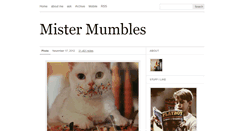 Desktop Screenshot of mistermumbles.tumblr.com