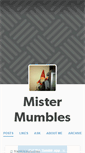 Mobile Screenshot of mistermumbles.tumblr.com