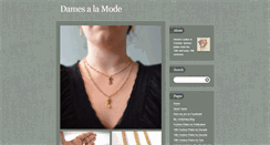 Desktop Screenshot of damesalamode.tumblr.com