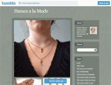 Tablet Screenshot of damesalamode.tumblr.com