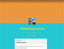 Tablet Screenshot of kickthecancer.tumblr.com