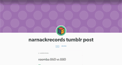 Desktop Screenshot of narnackrecords.tumblr.com