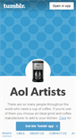 Mobile Screenshot of aolartists.tumblr.com