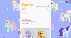Desktop Screenshot of ponyoftheday.tumblr.com
