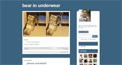 Desktop Screenshot of bearunderwear.tumblr.com