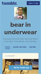 Mobile Screenshot of bearunderwear.tumblr.com