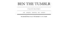 Tablet Screenshot of benbeilharz.tumblr.com