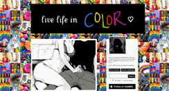 Desktop Screenshot of livelifeincolor.tumblr.com