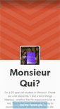 Mobile Screenshot of monsieur-qui.tumblr.com
