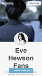 Mobile Screenshot of eve-hewson.tumblr.com