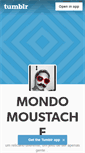 Mobile Screenshot of mondomoustache.tumblr.com