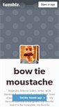 Mobile Screenshot of bowtiemoustache.tumblr.com