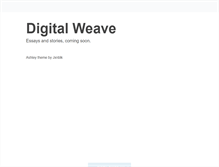 Tablet Screenshot of digitalweave.tumblr.com