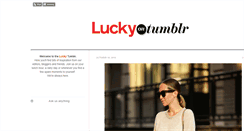 Desktop Screenshot of luckymag.tumblr.com