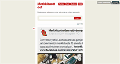 Desktop Screenshot of merkkituote.tumblr.com