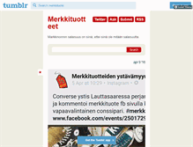 Tablet Screenshot of merkkituote.tumblr.com