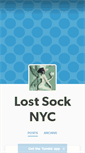 Mobile Screenshot of lostsocknyc.tumblr.com