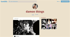 Desktop Screenshot of damonthings.tumblr.com
