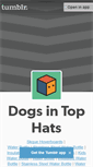 Mobile Screenshot of dogsintophats.tumblr.com