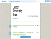 Tablet Screenshot of londcommunitynews.tumblr.com