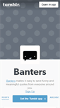 Mobile Screenshot of banters.tumblr.com