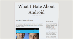 Desktop Screenshot of androidhate.tumblr.com