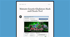Desktop Screenshot of mutantsgeneticgladiatorshack.tumblr.com