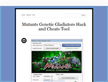 Tablet Screenshot of mutantsgeneticgladiatorshack.tumblr.com