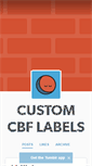 Mobile Screenshot of customcbflabels.tumblr.com