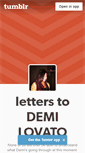 Mobile Screenshot of letterstodemi.tumblr.com