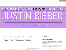 Tablet Screenshot of lesbiansnotlikejustinbieber.tumblr.com