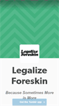 Mobile Screenshot of legalizeforeskin.tumblr.com