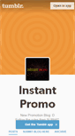 Mobile Screenshot of instantpromo.tumblr.com