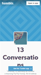 Mobile Screenshot of 13conversations.tumblr.com