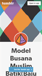 Mobile Screenshot of model-baju-muslim-batik-terbaru.tumblr.com