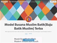 Tablet Screenshot of model-baju-muslim-batik-terbaru.tumblr.com