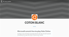 Desktop Screenshot of cotonblanc.tumblr.com