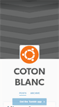 Mobile Screenshot of cotonblanc.tumblr.com