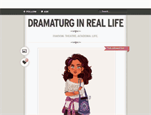 Tablet Screenshot of dramaturginreallife.tumblr.com