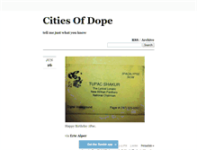 Tablet Screenshot of citiesofdope.tumblr.com